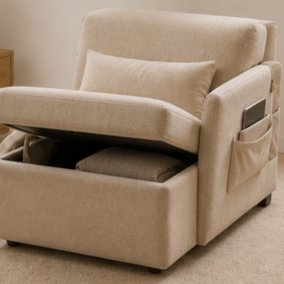 Multifunctional Storage Armchair